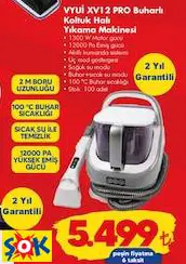 YUİ XV12 PRO BUHARLI KOLTUK HALI YIKAMA MAKİNESİ